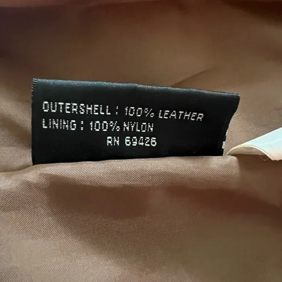 Wilson’s Leather Pelle Studio Classic Tan 100% Leather Jacket - Picture 5 of 6